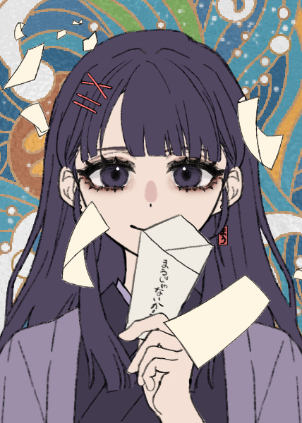 马甲是紫发美少女！